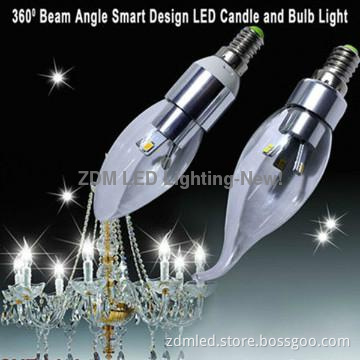 dimmable smd led candle lamp e14